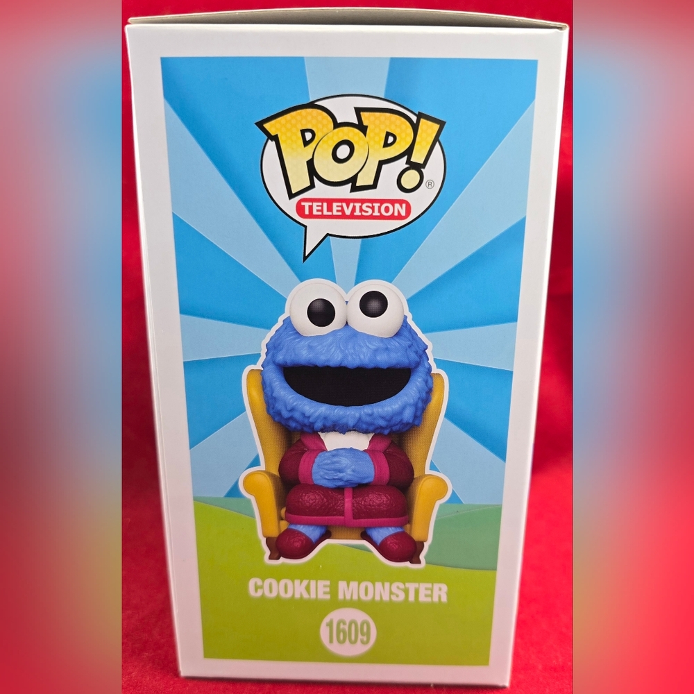 Cookie Monster funko # 1609 (Nib) With Pop Protector - Picture 5 of 6